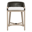 Pemberly Row Outdoor Rope and Teak Counter Stool 21