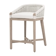 Pemberly Row Outdoor Rope and Teak Counter Stool 21