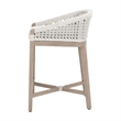 Pemberly Row Outdoor Rope and Teak Counter Stool 21