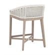 Pemberly Row Outdoor Rope and Teak Counter Stool 21