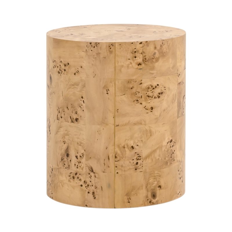 Pemberly Row Poplar Burl Veneer Accent Table 18