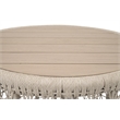 Pemberly Row Outdoor Rope and Teak Round End Table 24