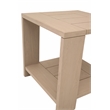 Pemberly Row Outdoor Teak End Table With Shelf 22.75