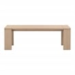 Pemberly Row Solid Teak Outdoor Bench 54