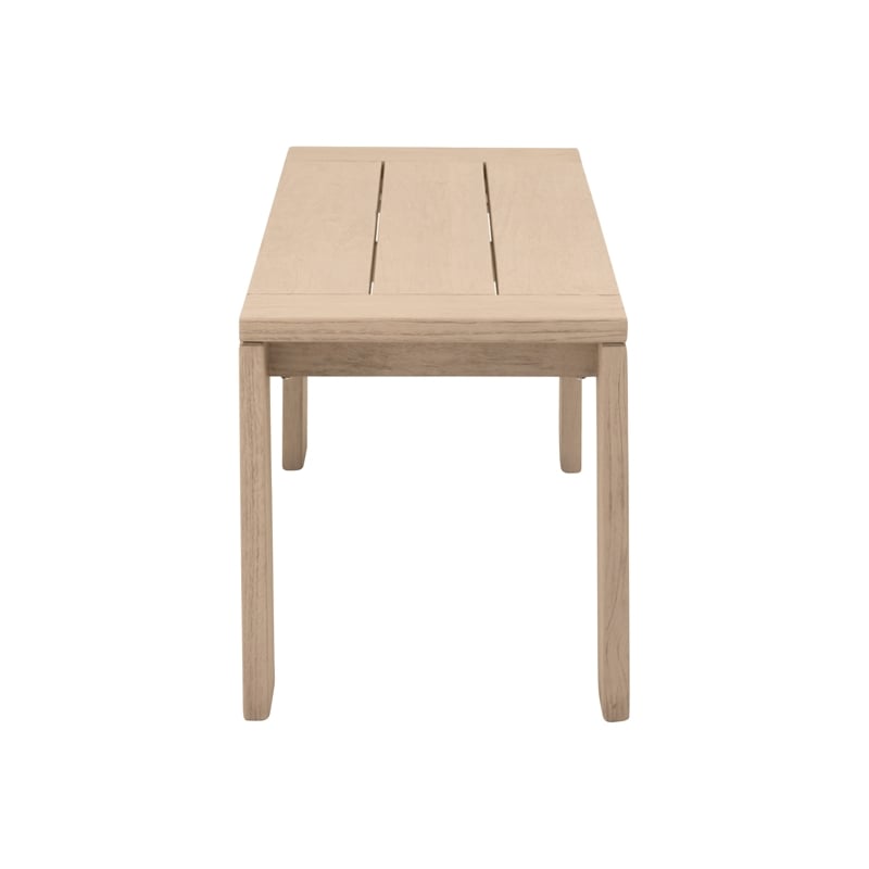 Pemberly Row Solid Teak Outdoor Bench 54