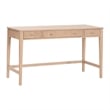 Pemberly Row Fluted 3-Drawer Oak Desk 54