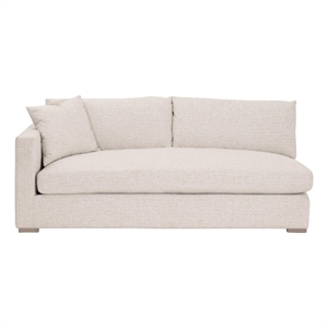 Pemberly Row Outdoor Modular 2-Seat Left Arm Sofa 76.5&quotW in Sand
