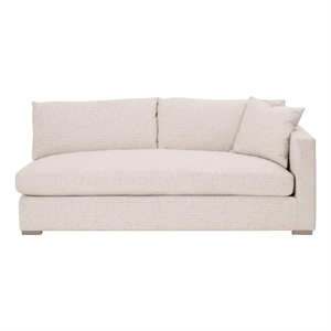 Pemberly Row Outdoor Modular 2-Seat Right Arm Sofa 76.5&quotW in Sand