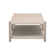 Pemberly Row Outdoor Rope and Teak Coffee Table 56.25