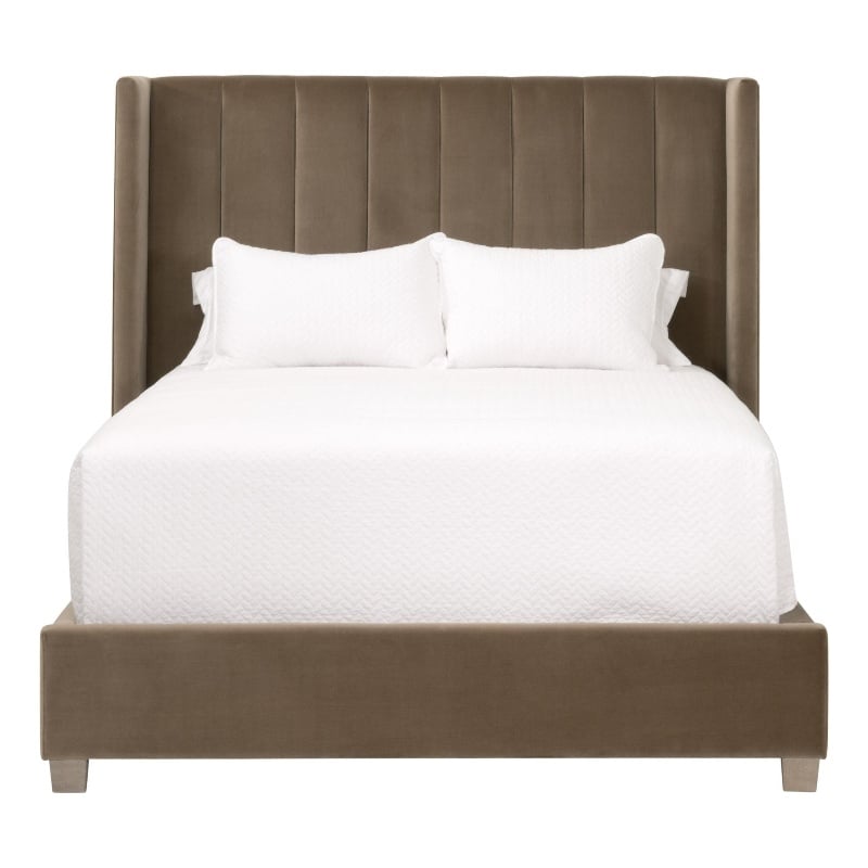 Pemberly Row Upholstered Wing King Bed 87.25