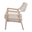 Pemberly Row Outdoor Wicker and Teak Club Chair 28