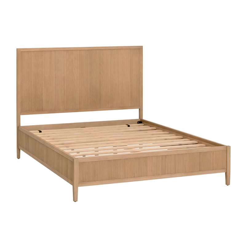 Pemberly Row Fluted Oak King Bed 80