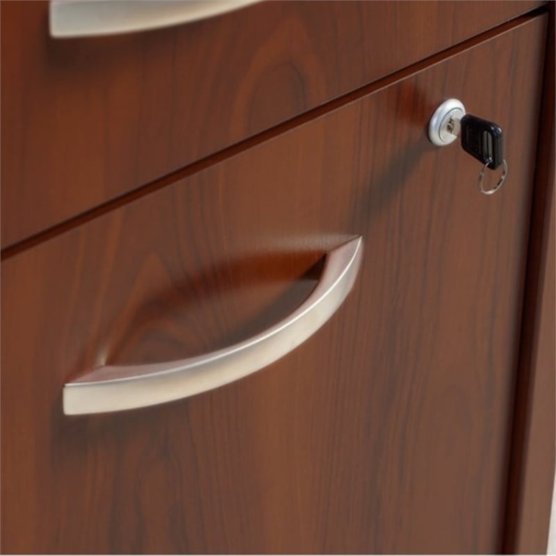 Pemberly Row Engineered Wood 2-Drawer Mobile File Cabinet in Hansen Cherry