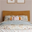 Pemberly Row Twin Solid Wood Platform Bed with Trundle in Light Toffee
