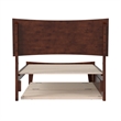 Pemberly Row Twin Solid Wood Platform Bed with Twin Trundle in Walnut