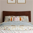 Pemberly Row Twin Solid Wood Platform Bed with Twin Trundle in Walnut