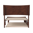 Pemberly Row Twin XL Solid Wood Platform Bed with Trundle in Walnut