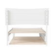 Pemberly Row Twin XL Solid Wood Platform Bed with Trundle in White