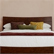 Pemberly Row Full Solid Wood Platform Bed with Storage Drawers in Walnut