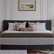 Pemberly Row King Solid Wood Platform Bed with Trundle in Black