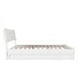 Pemberly Row King Solid Wood Platform Bed with Trundle in White