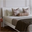 Pemberly Row Queen Solid Wood Platform Bed with Trundle in White