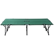 Pemberly Row 2-Person Folding Camping Cot Steel and Polyester in Green