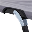 Pemberly Row 2-Person Folding Camping Cot Steel and Polyester in Grey