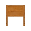 Pemberly Row Twin Mid-Century Panel Solid Wood Headboard in Light Toffee