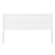 Pemberly Row King Mid-Century Panel Solid Wood Headboard in White