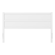 Pemberly Row King Mid-Century Panel Solid Wood Headboard in White