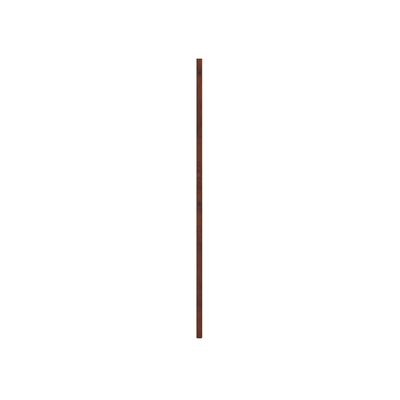 Pemberly Row King Mid-Century Panel Solid Wood Headboard in Walnut