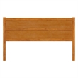 Pemberly Row King Mid-Century Panel Solid Wood Headboard in Light Toffee