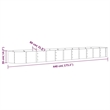 Pemberly Row Contemporary Powder-Coated Steel Raised Garden Bed in Grey