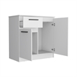 Pemberly Row Contemporary Bedroom Dresser in White Engineered Wood