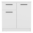 Pemberly Row Contemporary Bedroom Dresser in White Engineered Wood