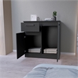 Pemberly Row Contemporary Bedroom Dresser in Black Manufactured Wood