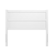 Pemberly Row Full Mid-Century Panel Solid Wood Headboard in White