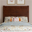 Pemberly Row Twin Mid-Century Panel Solid Wood Headboard in Walnut