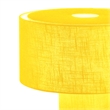 Pemberly Row Contemporary Moonlight Table Lamp with Mustard Fabric Shade