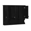 Pemberly Row Wall Mounted Bathroom Medicine Cabinet with Mirror & Open Shelves