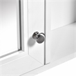 Pemberly Row White Wall Mounted Bathroom Medicine Cabinet with Mirror Storage