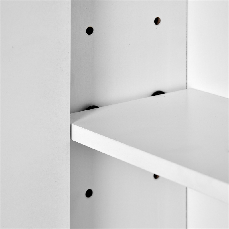 Pemberly Row Wall Mounted Medicine Cabinet with Mirror & Adjustable Shelves