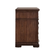 Pemberly Row Bedside Chest with AC and USB Charging Station in Brown
