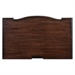 Pemberly Row Bedside Chest with AC and USB Charging Station in Brown