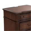 Pemberly Row Bedside Chest with AC and USB Charging Station in Brown