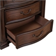Pemberly Row Bedside Chest with AC and USB Charging Station in Brown