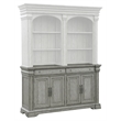 Pemberly Row Farmhouse 4-Doors & 2-Drawers Server in Buff Grey