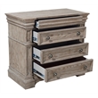 Pemberly Row Contemporary 4 Drawer Bachelor Chest in French Gray
