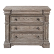 Pemberly Row Contemporary 4 Drawer Bachelor Chest in French Gray
